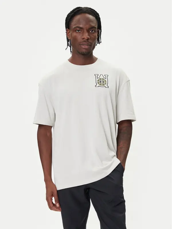 Under Armour Under Armour T-shirt Hoops Courtside 6003686 Bijela Oversize