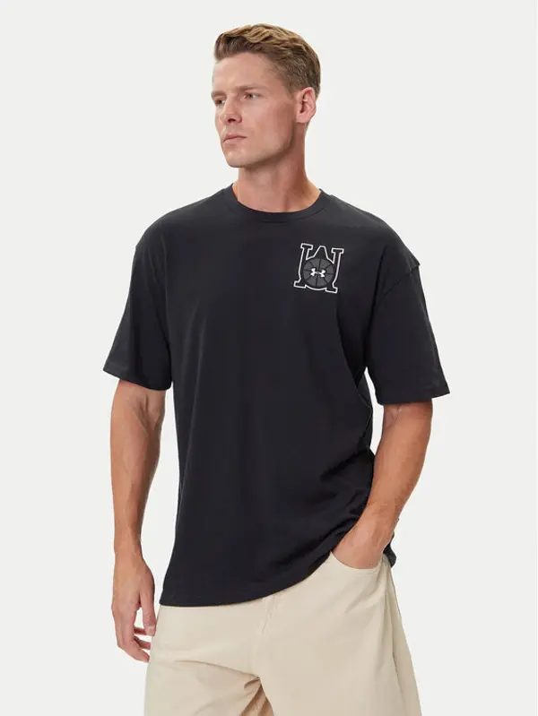 Under Armour Under Armour T-shirt Hoops Courtside 6003686 Crna Oversize