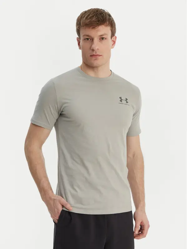 Under Armour Under Armour T-shirt Left Chest Logo SS 1326799 Siva Loose Fit