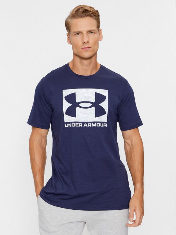 Under Armour Under Armour T-shirt Ua Abc Camo Boxed Logo Ss 1361673 Tamnoplava Loose Fit