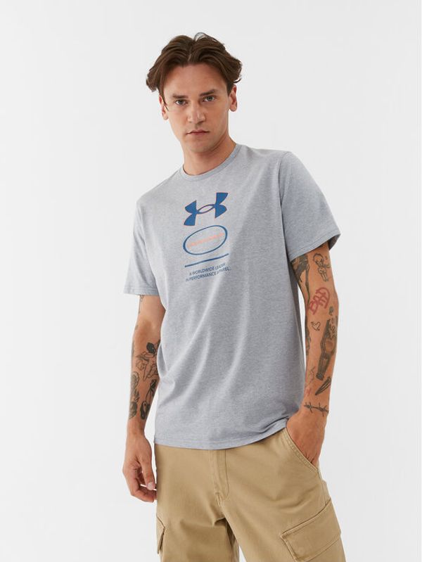 Under Armour Under Armour T-shirt Ua Core Novelty Graphic Ss 1380957 Siva Loose Fit