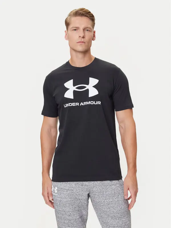 Under Armour Under Armour T-shirt Ua Sportstyle Logo Update Ss 1382911-001 Crna Loose Fit