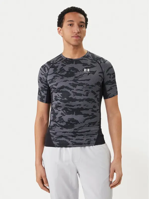Under Armour Under Armour Tehnička majica HeatGear® Printed 6009657 Crna Slim Fit