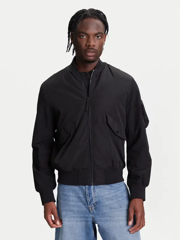 United Colors of Benetton United Colors Of Benetton Bomber 2ZPSUN06G Crna Regular Fit