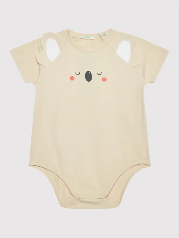 United Colors of Benetton United Colors Of Benetton Dječje body 3P4ZAB001 Bež Regular Fit