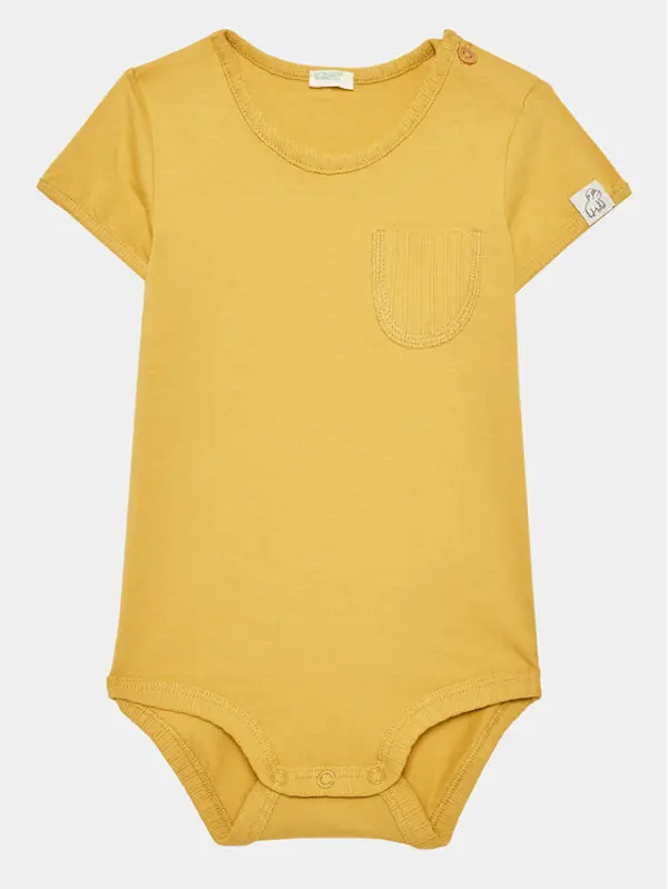 United Colors of Benetton United Colors Of Benetton Dječje body 3P4ZAB00B Žuta Regular Fit