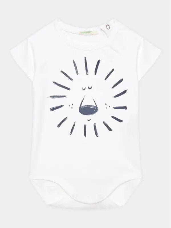 United Colors of Benetton United Colors Of Benetton Dječje body 3P4ZAB00C Bijela Regular Fit