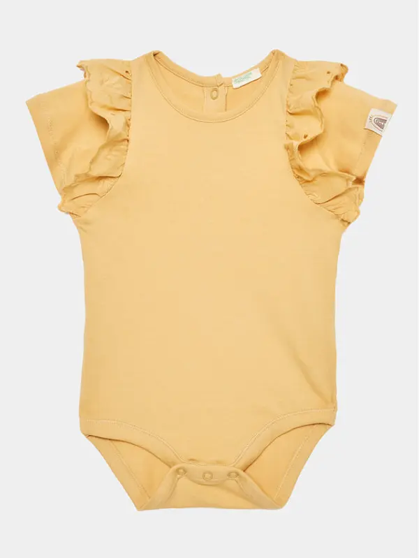 United Colors of Benetton United Colors Of Benetton Dječje body 3P4ZAB00D Žuta Regular Fit