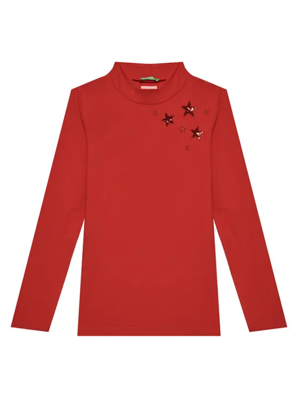 United Colors of Benetton United Colors Of Benetton Dolčevita 3Q8DC10L1 Crvena Regular Fit