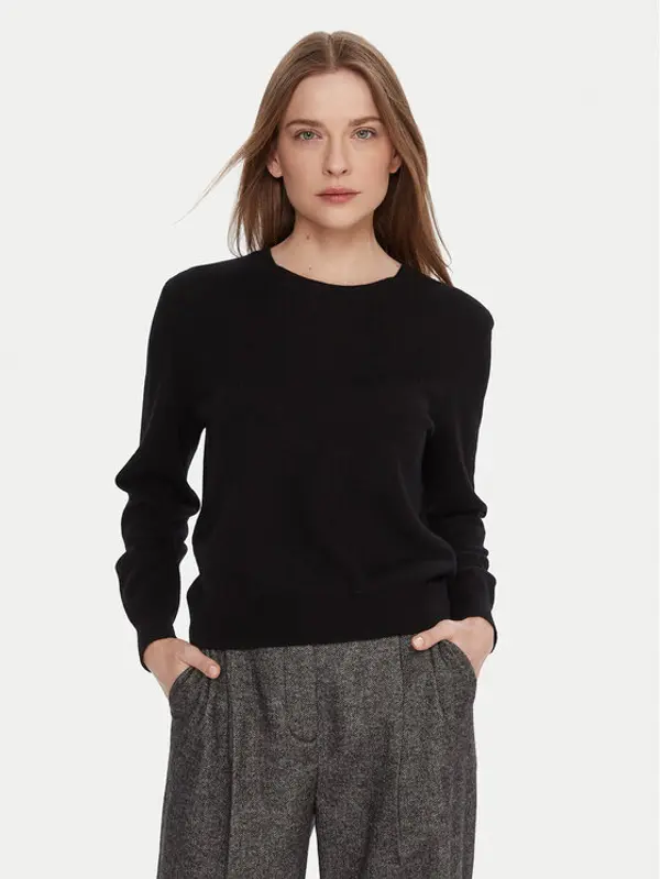 United Colors of Benetton United Colors Of Benetton Džemper 1002D10BG Crna Relaxed Fit