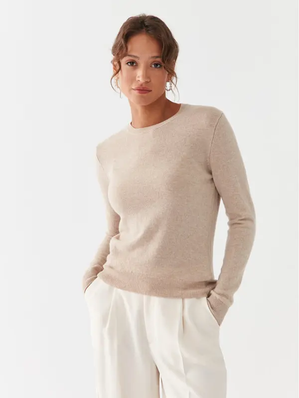 United Colors of Benetton United Colors Of Benetton Džemper 1002D1K01 Bež Regular Fit