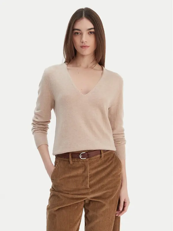 United Colors of Benetton United Colors Of Benetton Džemper 1002D401Y Bež Regular Fit