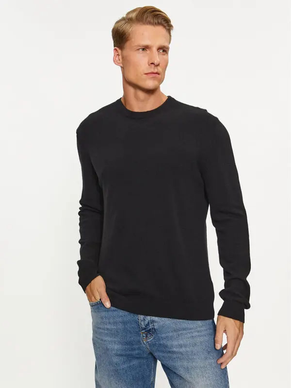 United Colors of Benetton United Colors Of Benetton Džemper 1002U1G34 Crna Regular Fit