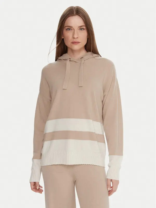 United Colors of Benetton United Colors Of Benetton Džemper 102HE203V Bež Boxy Fit