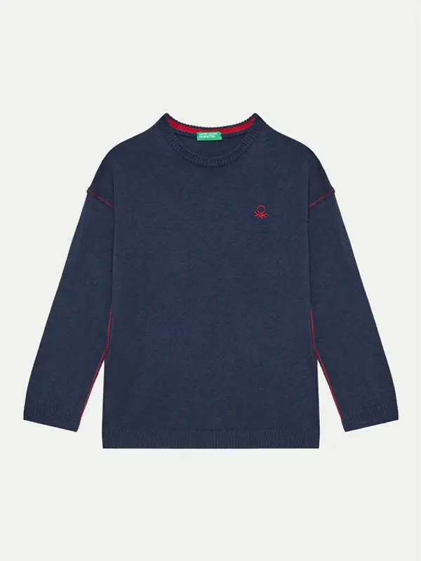 United Colors of Benetton United Colors Of Benetton Džemper 1041H1025 Tamnoplava Regular Fit