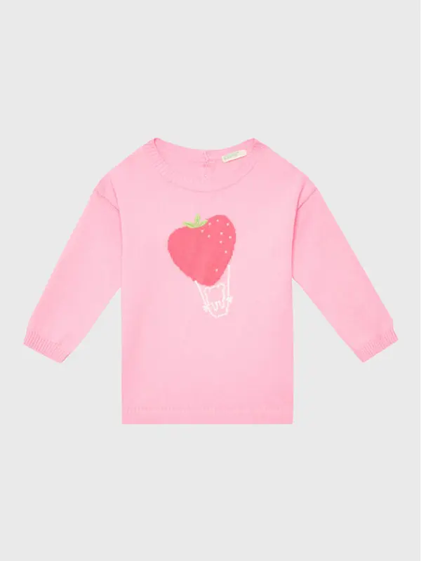 United Colors of Benetton United Colors Of Benetton Džemper 1098B100K Ružičasta Regular Fit
