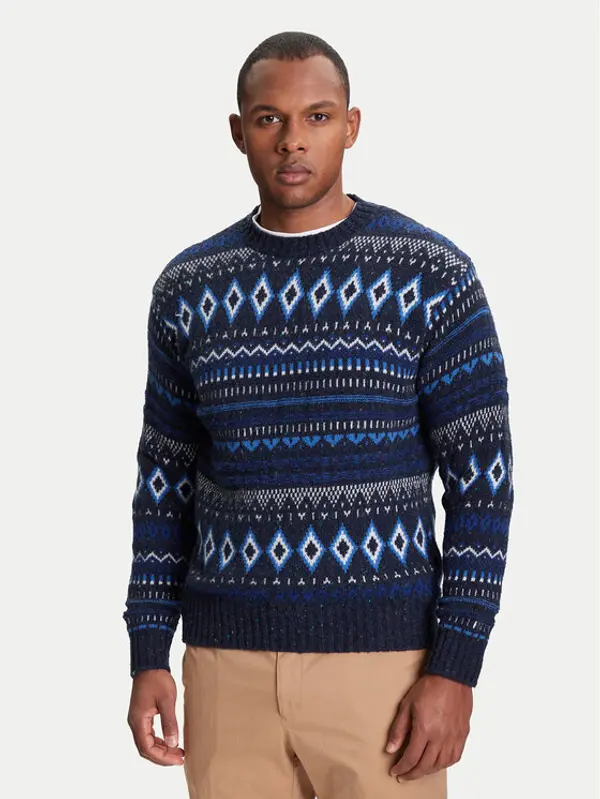 United Colors of Benetton United Colors Of Benetton Džemper 1137K107V Plava Regular Fit