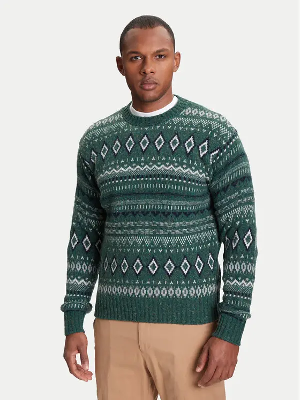 United Colors of Benetton United Colors Of Benetton Džemper 1137K107V Zelena Regular Fit