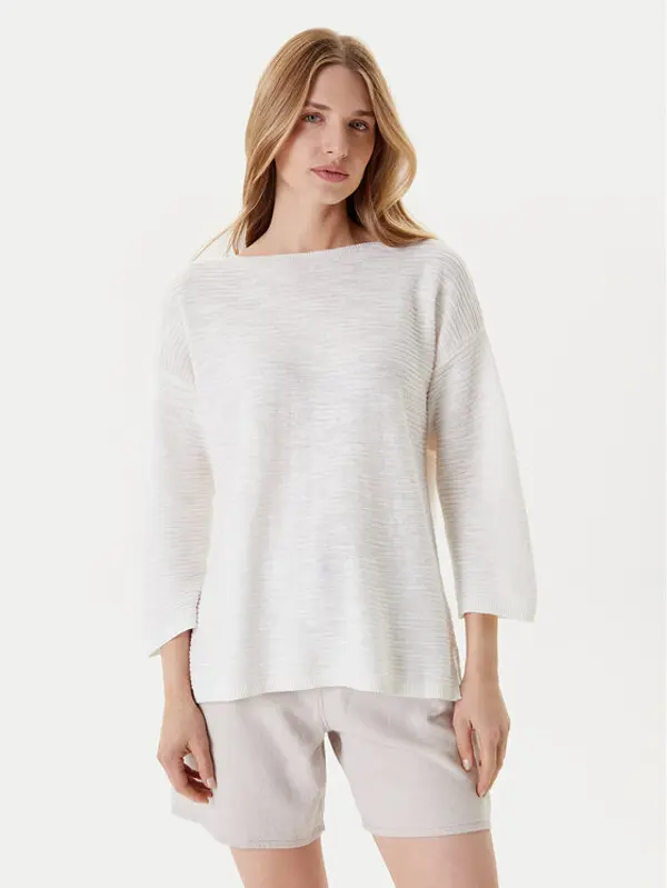 United Colors of Benetton United Colors Of Benetton Džemper 115GD10CT Bijela Boxy Fit