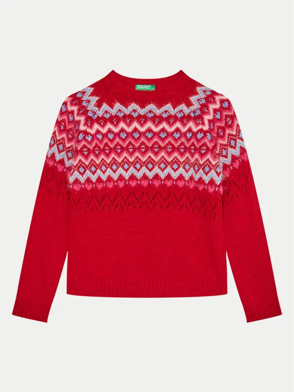 United Colors of Benetton United Colors Of Benetton Džemper 1176Q107K Crvena Regular Fit