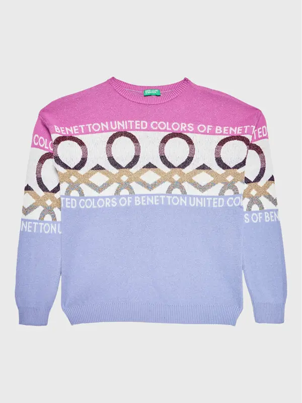 United Colors of Benetton United Colors Of Benetton Džemper 1194Q101X Ljubičasta Regular Fit