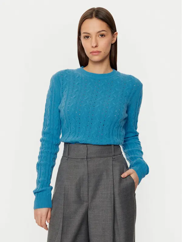 United Colors of Benetton United Colors Of Benetton Džemper 1244D10AX Plava Regular Fit