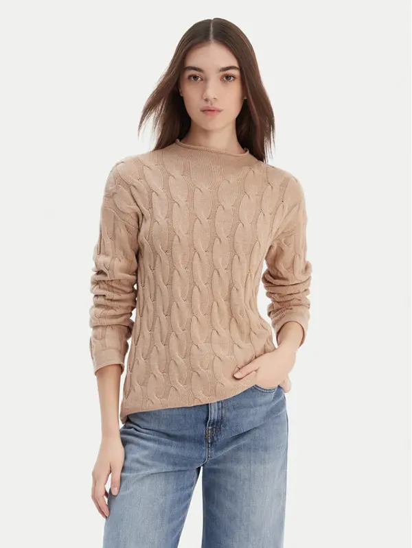 United Colors of Benetton United Colors Of Benetton Džemper 1335D2467 Smeđa Regular Fit