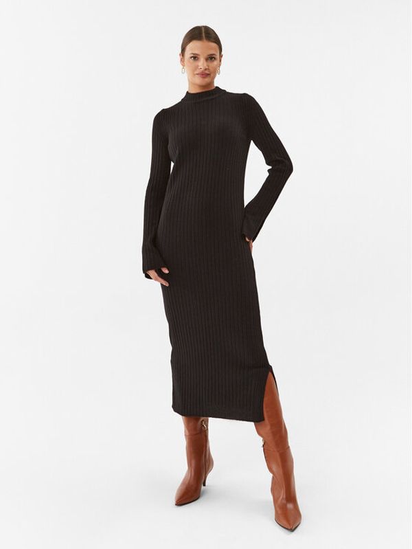 United Colors Of Benetton United Colors Of Benetton Džemper haljina 1044DV014 Crna Straight Fit