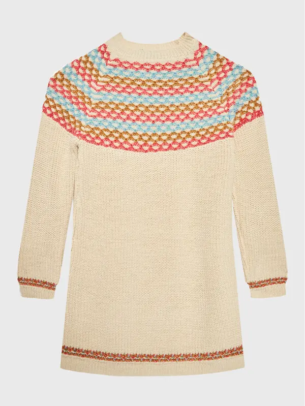 United Colors of Benetton United Colors Of Benetton Džemper haljina 1176HV002 Bež Regular Fit