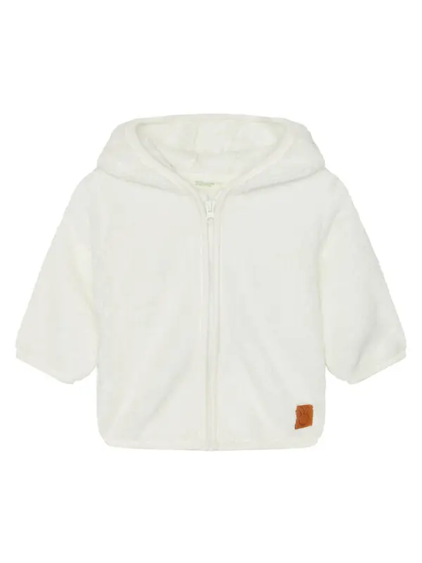 United Colors of Benetton United Colors Of Benetton Flis 30Y5A501D Bijela Regular Fit