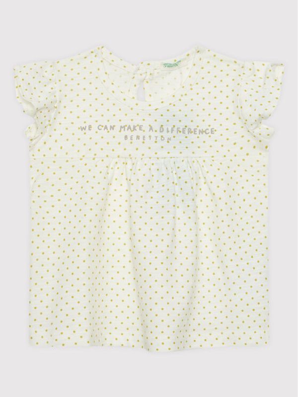 United Colors Of Benetton United Colors Of Benetton Haljina za svaki dan 34TCB1005 Žuta Regular Fit