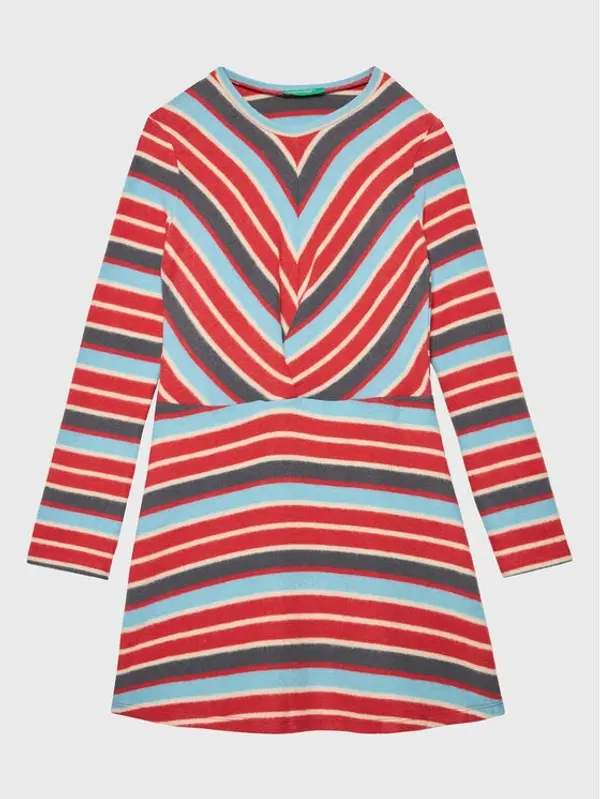 United Colors of Benetton United Colors Of Benetton Haljina za svaki dan 3FVTCV008 Crvena Regular Fit