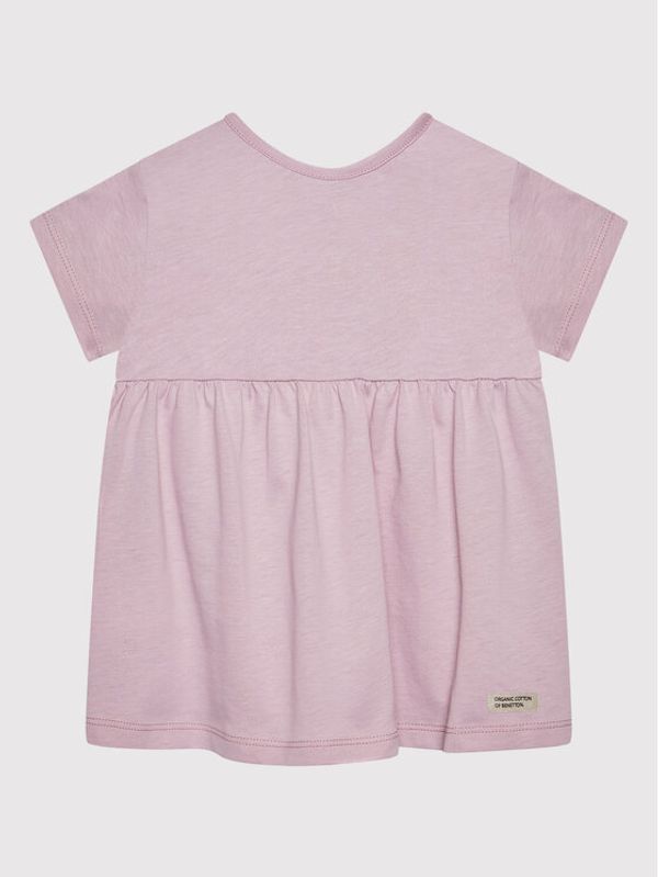 United Colors Of Benetton United Colors Of Benetton Haljina za svaki dan 3I1XG101Y Ružičasta Regular Fit