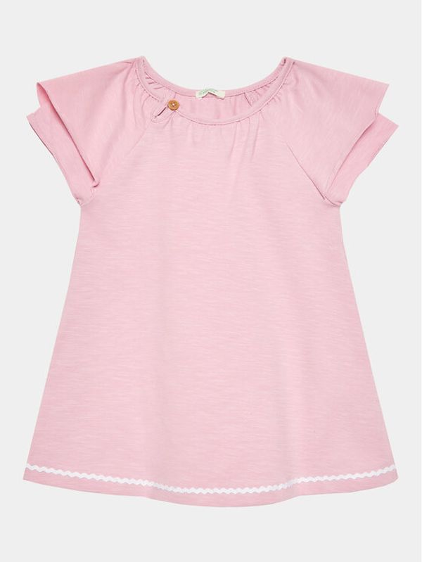 United Colors Of Benetton United Colors Of Benetton Haljina za svaki dan 3LHAAV006 Ružičasta Regular Fit