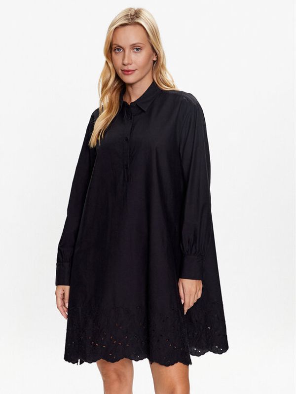 United Colors Of Benetton United Colors Of Benetton Haljina za svaki dan 481YDV04I Crna Regular Fit