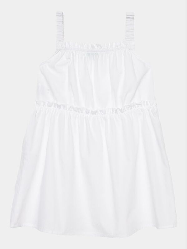 United Colors Of Benetton United Colors Of Benetton Haljina za svaki dan 4EW7GV00T Bijela Regular Fit