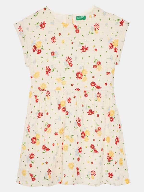 United Colors Of Benetton United Colors Of Benetton Haljina za svaki dan 4RFGCV02A Bež Regular Fit