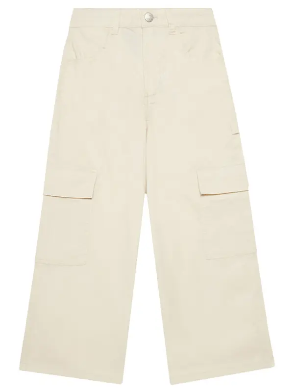 United Colors of Benetton United Colors Of Benetton Hlače 4L2VCE040 Bež Wide Leg