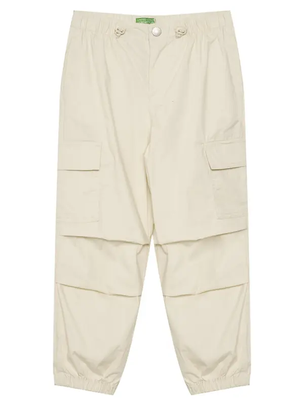 United Colors of Benetton United Colors Of Benetton Hlače 4L2VCF046 Bež Relaxed Fit