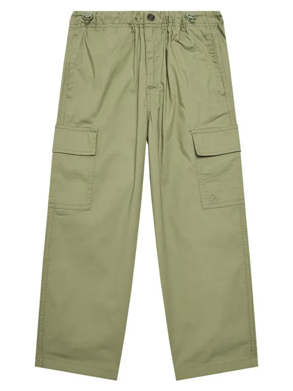 United Colors of Benetton United Colors Of Benetton Hlače 4L2VCF04I Zelena Straight Fit