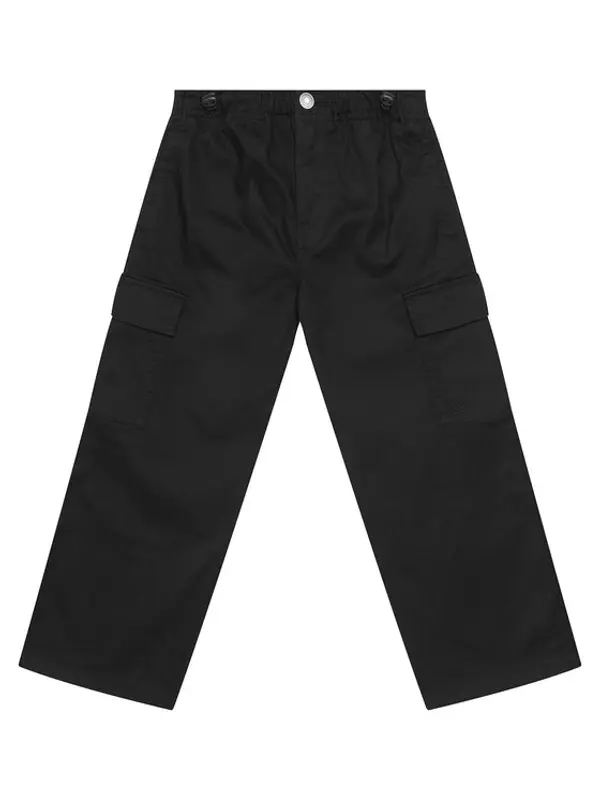 United Colors of Benetton United Colors Of Benetton Hlače 4XZXCF04I Crna Loose Fit