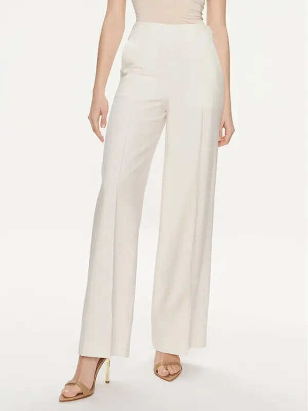 United Colors of Benetton United Colors Of Benetton Hlače 4YFWDF05P Écru Regular Fit