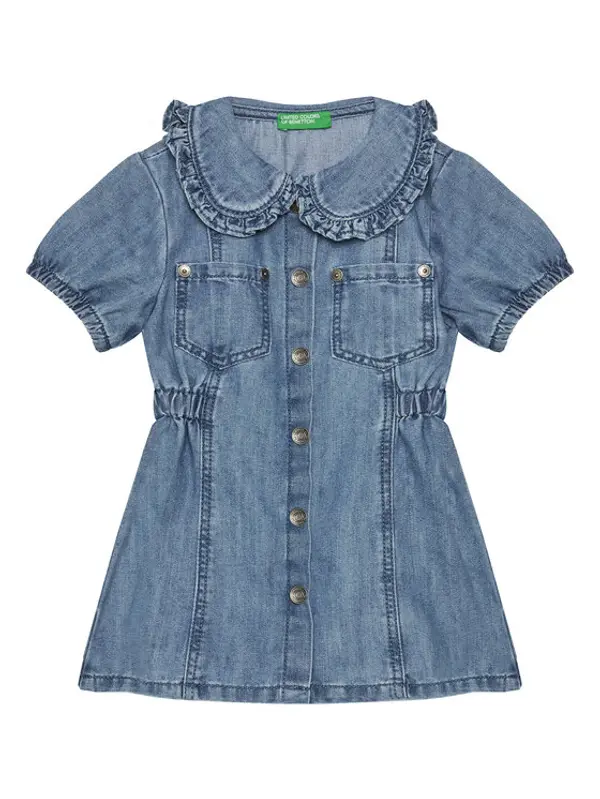 United Colors of Benetton United Colors Of Benetton Jeans haljina 41DWGV029 Plava Regular Fit