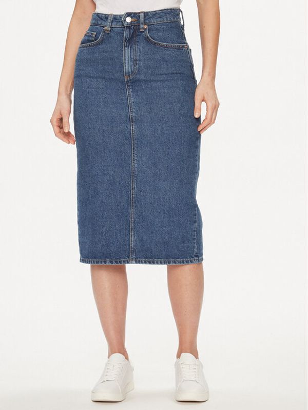 United Colors Of Benetton United Colors Of Benetton Jeans suknja 46JTD0036 Plava Regular Fit