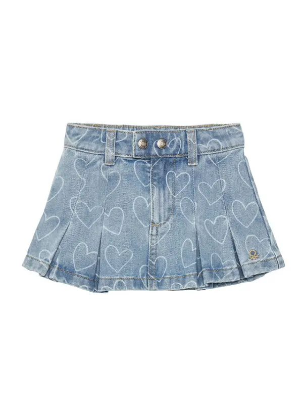 United Colors of Benetton United Colors Of Benetton Jeans suknja 49DAG0012 Plava Regular Fit