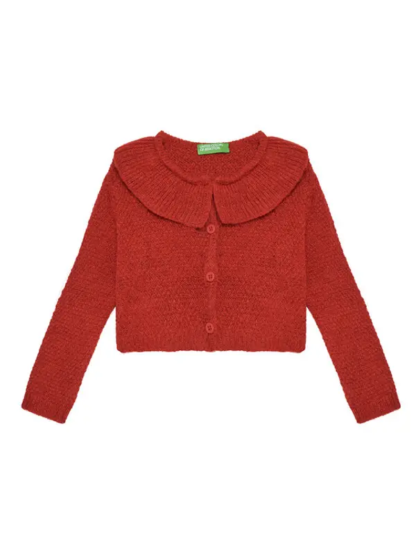 United Colors of Benetton United Colors Of Benetton Kardigan 106QG500N Crvena Regular Fit