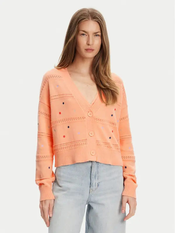 United Colors of Benetton United Colors Of Benetton Kardigan 10C1E604W Narančasta Regular Fit