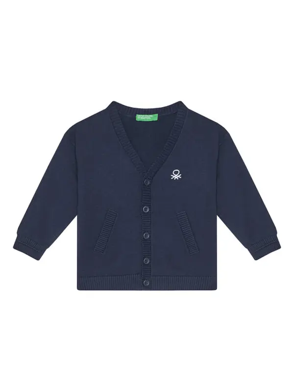 United Colors of Benetton United Colors Of Benetton Kardigan 120YG600G Tamnoplava Regular Fit