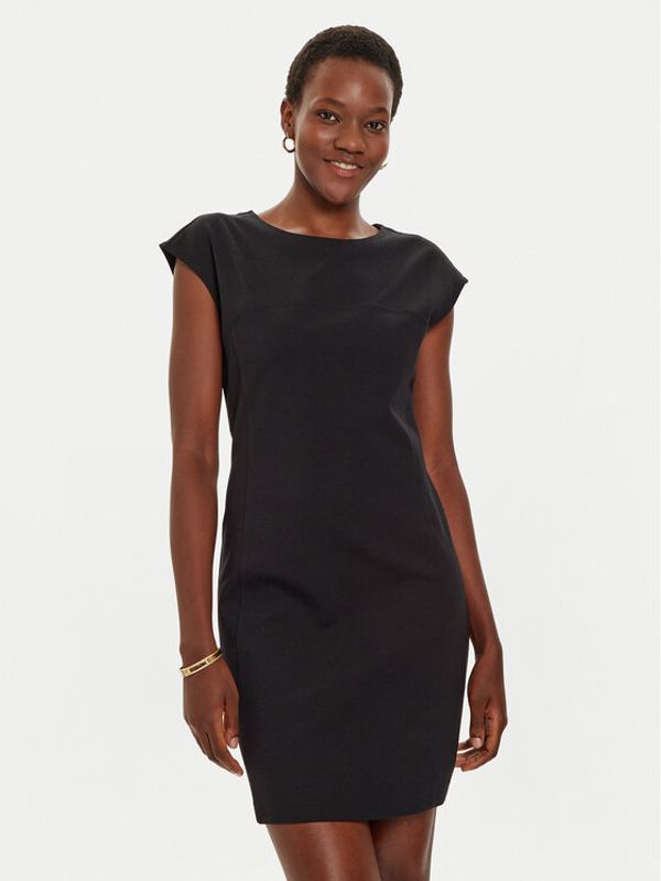United Colors Of Benetton United Colors Of Benetton Koktel haljina 47CKDV0A2 Crna Regular Fit