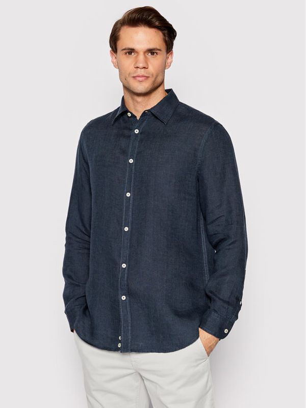 United Colors Of Benetton United Colors Of Benetton Košulja 5BKU5QJG8 Tamnoplava Regular Fit